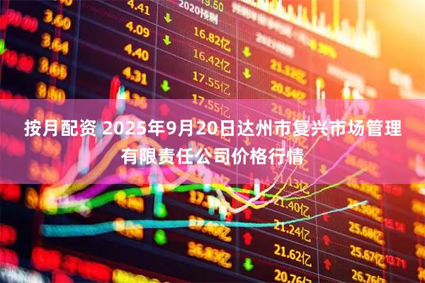 按月配资 2025年9月20日达州市复兴市场管理有限责任公司价格行情
